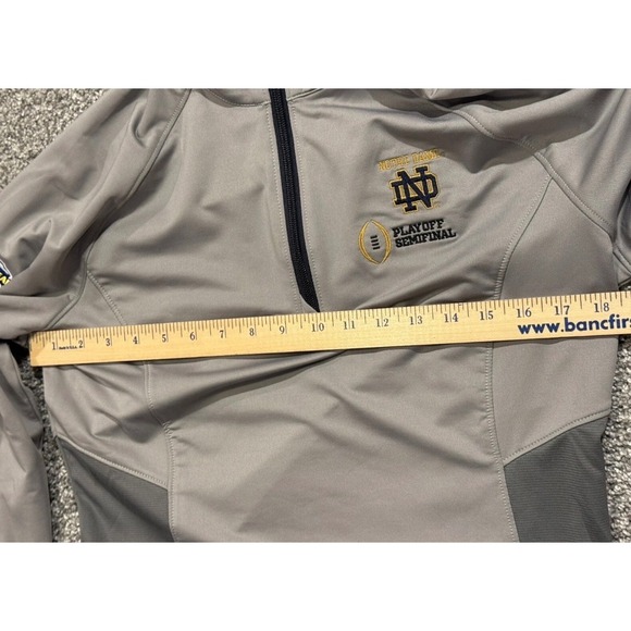 Notre Dame Fighting Irish Cutter & Buck Womens L 1/4 zip Semifinal Cotton Bowl - Picture 9 of 12